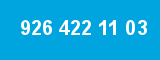 926 422 11 03 926 422 11 03